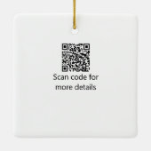 Katholieke eerste heilige communie eenvoudige QR m Keramisch Ornament (Achterkant)