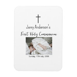 Katholieke eerste heilige communie eenvoudige QR m Magneet