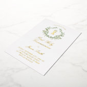 Katholieke Eerste Heilige Communie Folie Uitnodiging (Gedraaid)