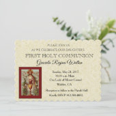 Katholieke Eerste Heilige Communie Jezus Lelies Kaart (Staand voorkant)