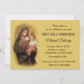 Katholieke Eerste Heilige Communie Maria Jezus Kaart (Voorkant)