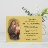Katholieke Eerste Heilige Communie Maria Jezus Kaart (Staand voorkant)
