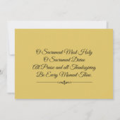 Katholieke Eerste Heilige Communie Maria Jezus Kaart (Achterkant)