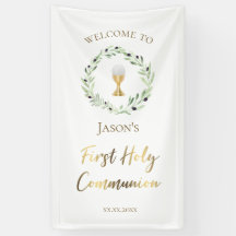 Katholieke Eerste Heilige Communie olijfkrans