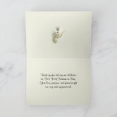 Katholieke Eerste Heilige Communie Religie Bedankkaart (Binnen)