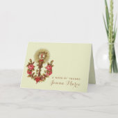 Katholieke Eerste Heilige Communie  Religieuzen Bedankkaart (Voorkant)