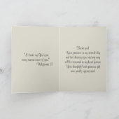 Katholieke Eerste Heilige Communie Rozenkrans Dank Bedankkaart (Binnen)