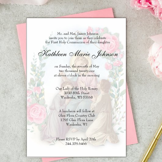 Katholieke Eerste Heilige Communie Traditionele In Kaart