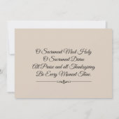 Katholieke Eerste Heilige Communie Uitnodigingen (Achterkant)