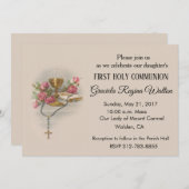 Katholieke Eerste Heilige Communie Uitnodigingen (Voorkant / Achterkant)