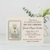 Katholieke Eerste Heilige Communie Uitnodigingen (Staand voorkant)