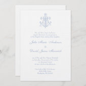 Katholieke Elegante Religieuze Maria Bruiloft Kaart (Voorkant / Achterkant)