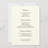 Katholieke Elegante Religieuze Trouwcombinatie Kaart (Achterkant)