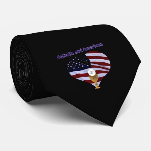 Katholieke EN Amerikaanse Stropdas (Opgerold)