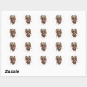 Katholieke engel kunst van de aartsengel Michaël Ronde Sticker (Vel)