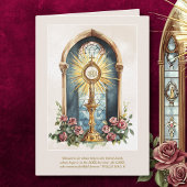 Katholieke Eucharistic Host Gold Monstrance Rozen Kaart