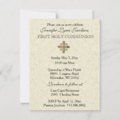 Katholieke Eucharistie Eerste Heilige Communie Uit Kaart (Achterkant)