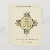 Katholieke Eucharistie Eerste Heilige Communie Uit Kaart (Voorkant / Achterkant)