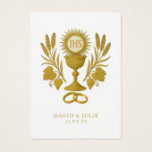 Katholieke Eucharistie Trouwgebed Kaart (Voorkant)