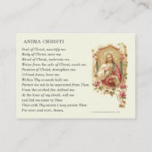 Katholieke eucharistische Adoratie Jesus Prayer Informatiekaartje (Achterkant)