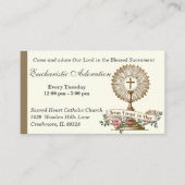 Katholieke eucharistische Adoratie Jesus Prayer Visitekaartje (Voorkant)