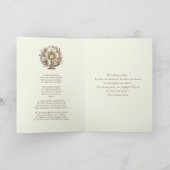 Katholieke Eucharistische Hostie Schriftgebed  Kaart (Binnen)