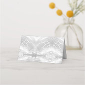 Katholieke Faux-Satin Monogrammed Hartelijk dank Plaatskaartje (Achterkant)