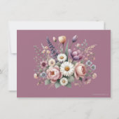 Katholieke Floral Rosary Funeral condoleances Bedankkaart (Achterkant)