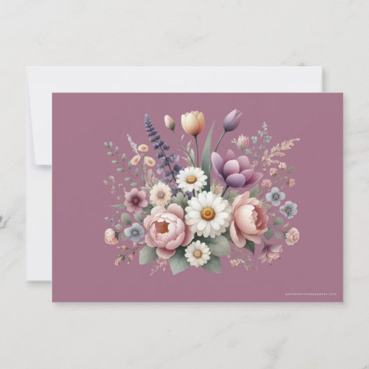 Katholieke Floral Rosary Funeral condoleances Bedankkaart (Achterkant)