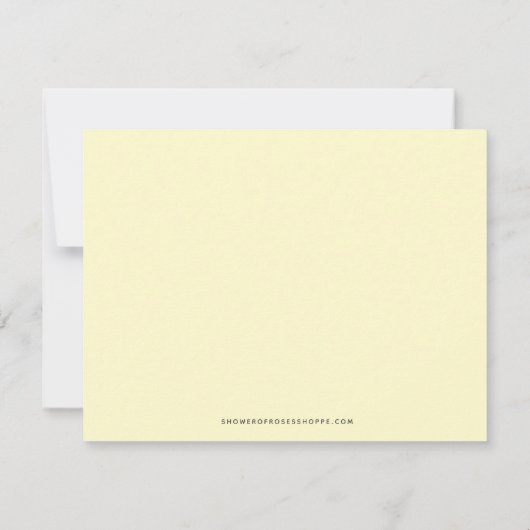 Katholieke Floral Rosary Funeral condoleances Bedankkaart (Achterkant)