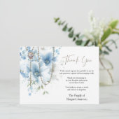 Katholieke Floral Rosary Funeral condoleances Bedankkaart (Staand voorkant)