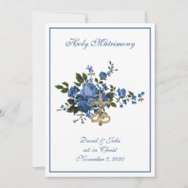 Katholieke Floral Wedding Church Reception Gecombi Kaart