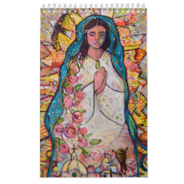 Katholieke Folk Art Calendar van Jen Norton Kalender