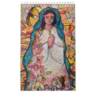 Katholieke Folk Art Calendar van Jen Norton Kalender