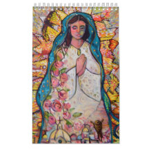 Katholieke Folk Art Calendar van Jen Norton