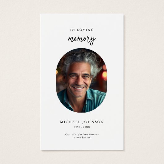 Katholieke Foto Begrafenis Gebed Kaart (Voorkant)