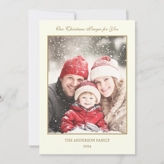 Katholieke Foto Kerst Kaarten Jesus Mary Joseph (Voorkant)