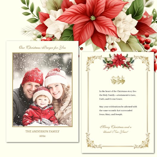 Katholieke Foto Kerst Kaarten Jesus Mary Joseph