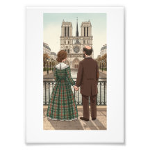 Katholieke fotoafdruk van Sint Louis & Zelie Marti