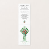 Katholieke Funeral Irish Rozen Prayer Kaart Visitekaartje (Buitenkant ongevouwen)