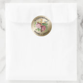 Katholieke Funeral Sympathie Crucifix Rozen Ronde Sticker (Tas)