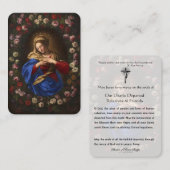 Katholieke gebeden voor de losgeslagen gips Maagd  Plaatskaartje (Voorkant / Achterkant)