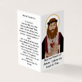 Katholieke gebeden voor Jezus Kaart (Buitenkant)