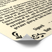 Katholieke gebeden voor Jezus Maagd Mary Poster (Hoek)