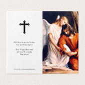 Katholieke gebedskaarten | Getroost in de woestijn Kaart (Buitenkant ongevouwen)