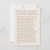  katholieke gepersonaliseerde Kaart voor weddensch (Achterkant)