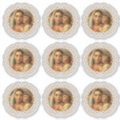 Katholieke gevlekte Maagd Mary Jezus Religieus Sticker (Voorkant)