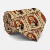 Katholieke gevlekte Maagd Mary Jezus Religieus Stropdas (Opgerold)