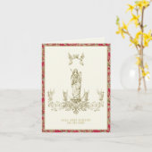 Katholieke Gezegende Maagd Maria Engelen Religieus Kaart (Gele Bloem)