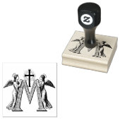 Katholieke Gezegende Maagd Maria Marianengelen Rubberstempel (Gestempeld)